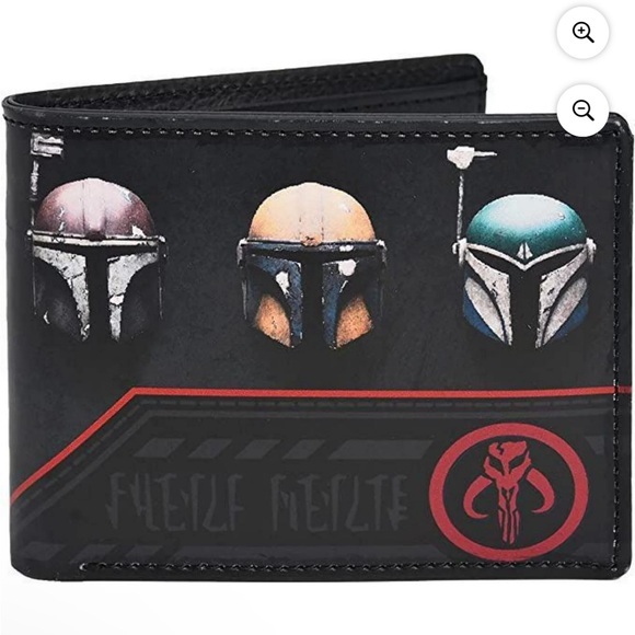 Star Wars Mandalorian Bifold Wallet with Tin Case NIB Concept One - Picture 7 of 7